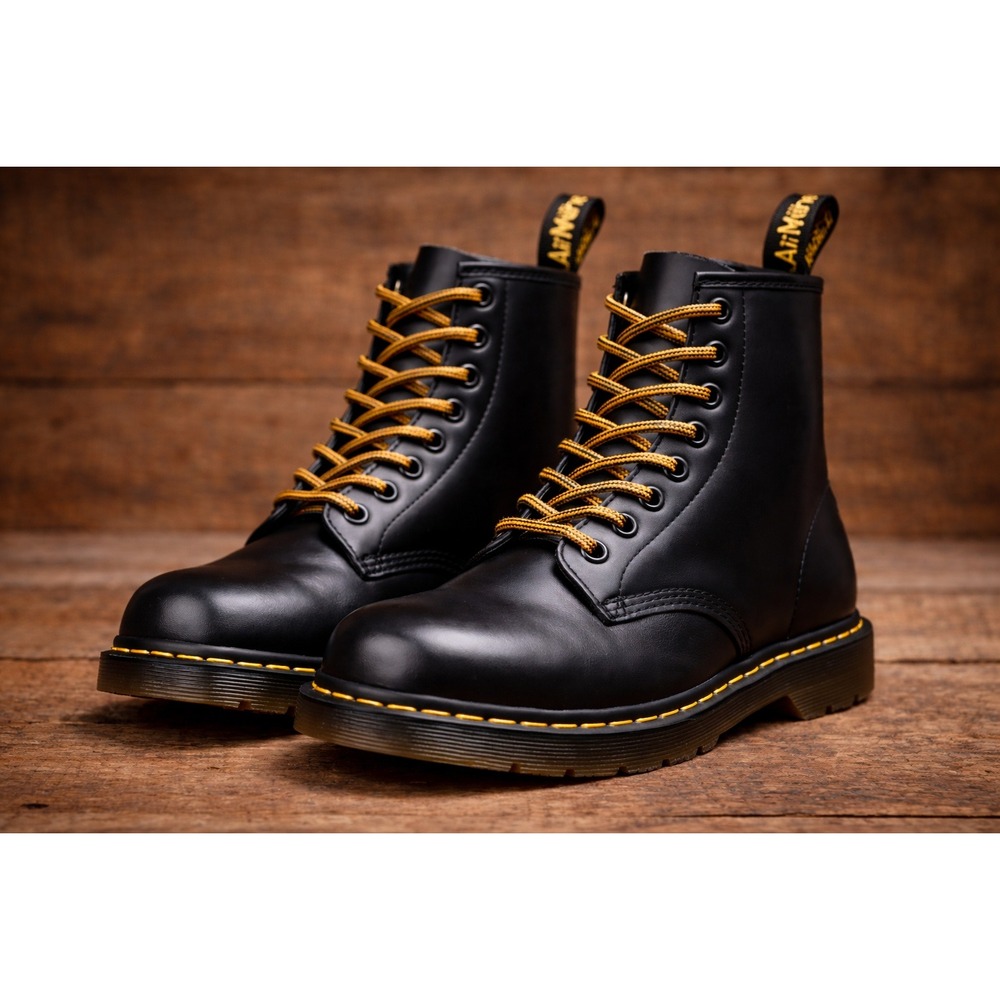 Dr. Martens 140cm 52in Round Shoelaces Yellow and Brown Hiker Boot Laces 8-10